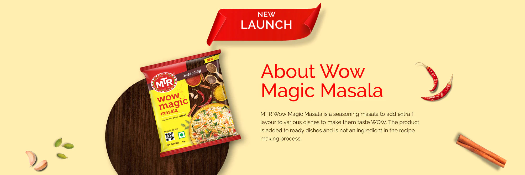 MTR - New Launch banner