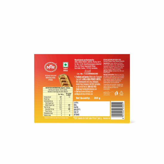 Kesar Badam Mysore Pak
