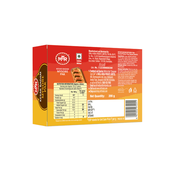 Kesar Badam Mysore Pak