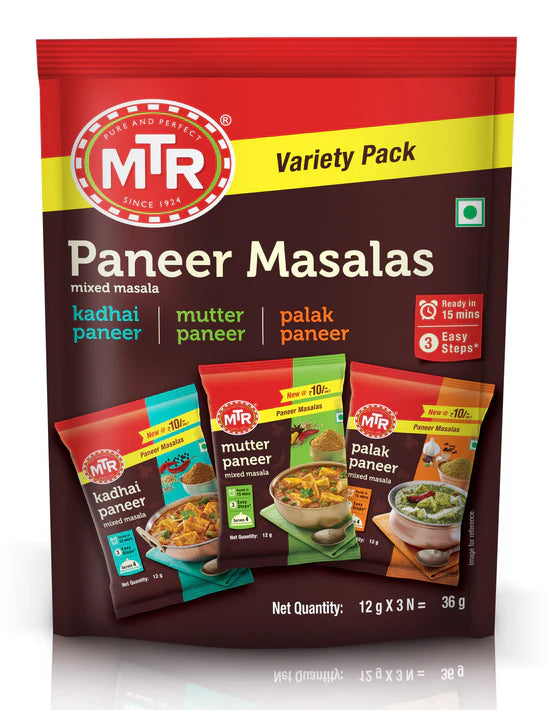 MTR Paneer Masala - Front of the Pack (FOP)