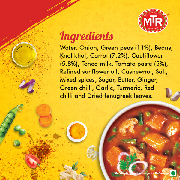 MTR Ready to Eat Mixed Vegetable Curry 300 g