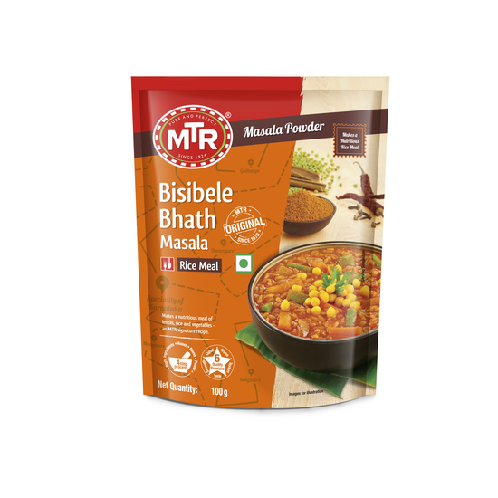 MTR Bisi Bele Bath powder 100g front view