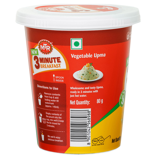 MTR 3 Minute Vegetable Upma Cup  80g
